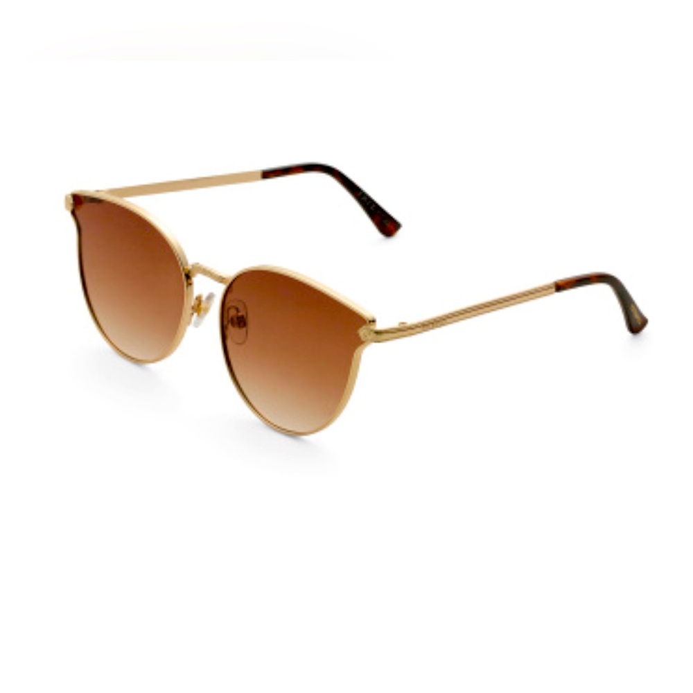 Gorgeous Gold Tone Cat Eye Style Sunglasses ~ 2 Filter Protection~ UVA &…